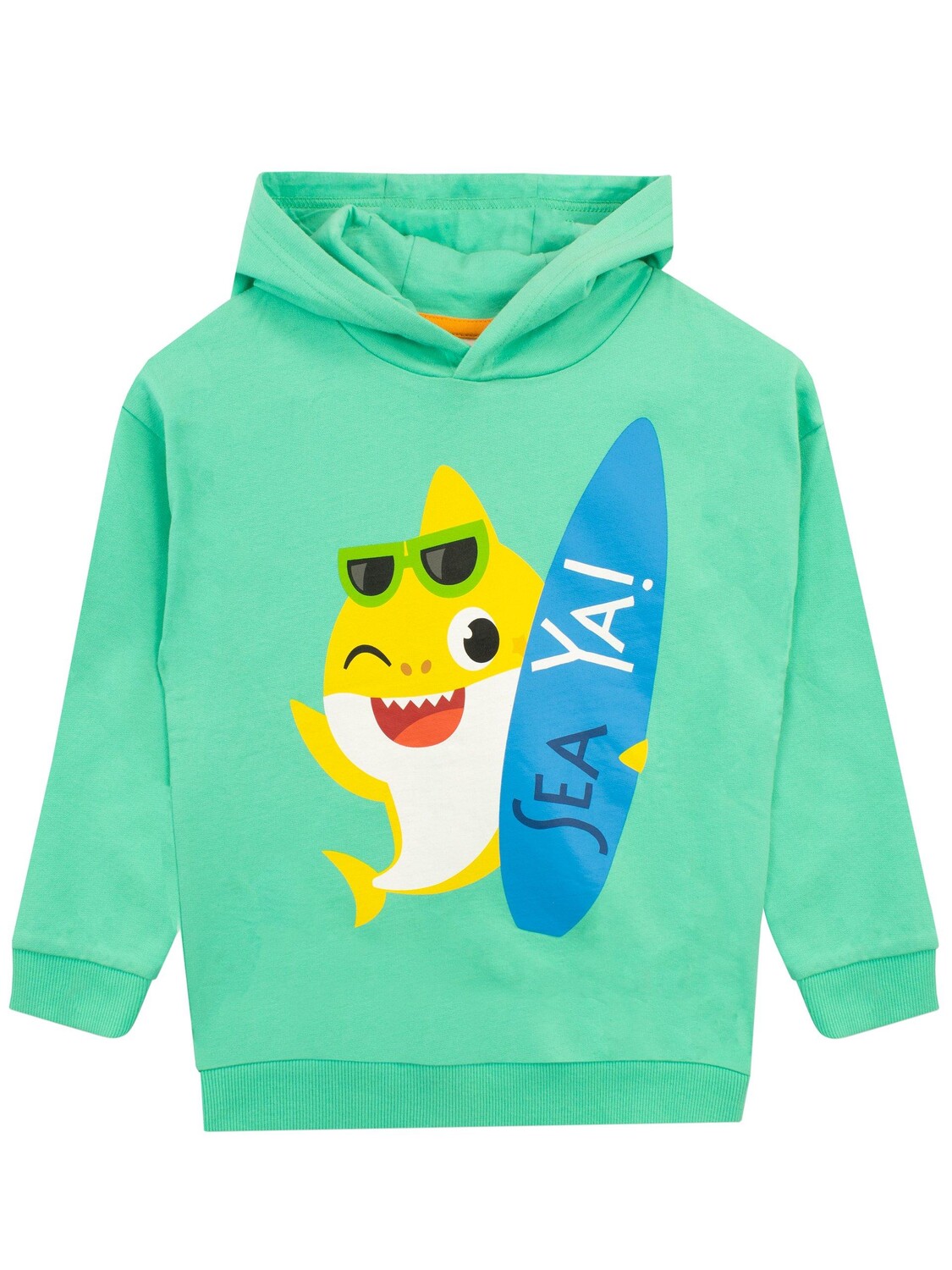

Увидимся, толстовка с капюшоном Baby Shark, зеленый