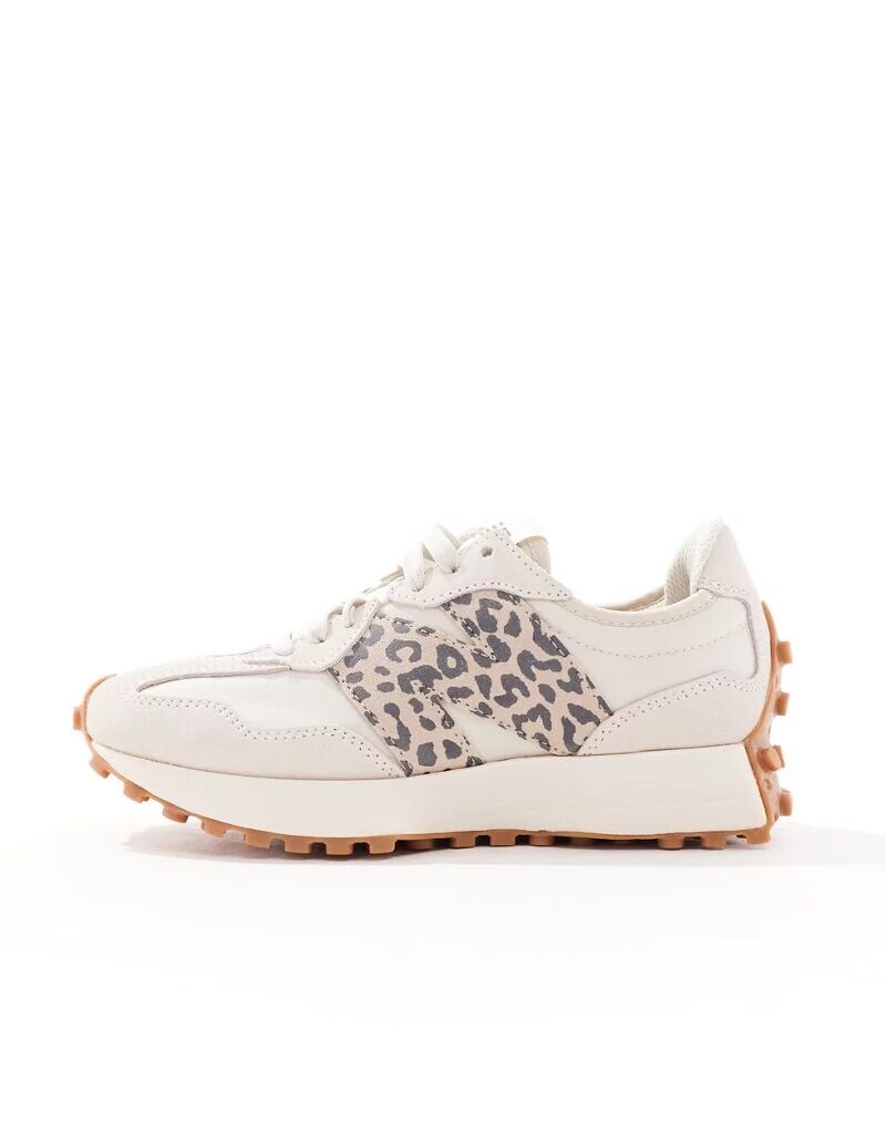 

Кроссовки New Balance 327 Leopard Print Detail, светло-бежевый/серый, Белый, Кроссовки New Balance 327 Leopard Print Detail, светло-бежевый/серый