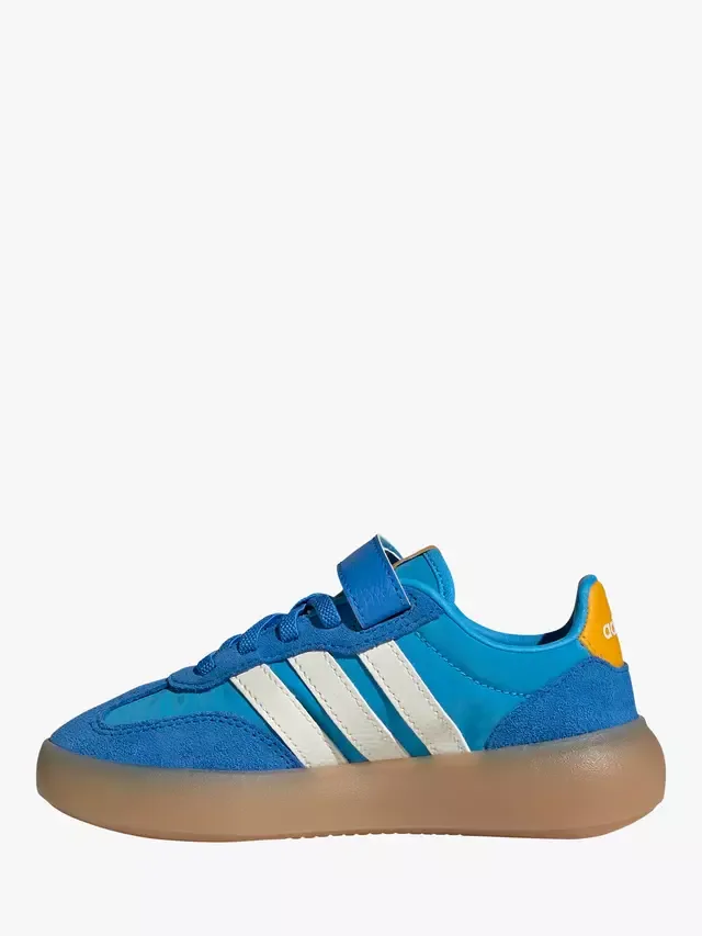 Детские кроссовки Barreda Decode из смешанной кожи, сине-белые adidas — фото 4