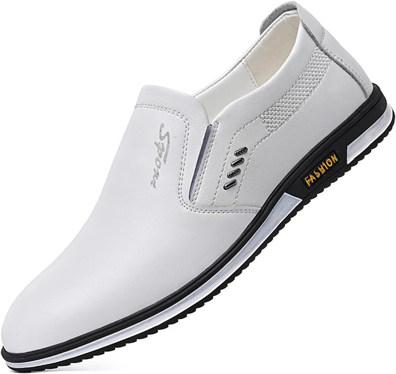 

Мужские повседневные туфли Комфортные слипоны Лоферы с простым носком Для ходьбы Sehdk, бежевый