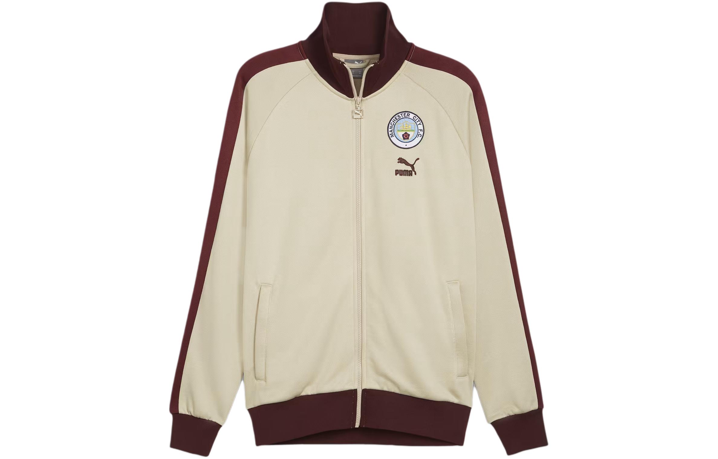 

Мужская спортивная куртка Manchester City FC FtblHeritage T7 PUMA, Ecru, Бежевый, Мужская спортивная куртка Manchester City FC FtblHeritage T7 PUMA, Ecru