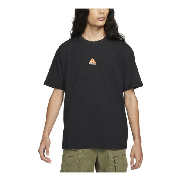 

Футболка Nike ACG Front Logo T-Shirt 'Black Orange', черный