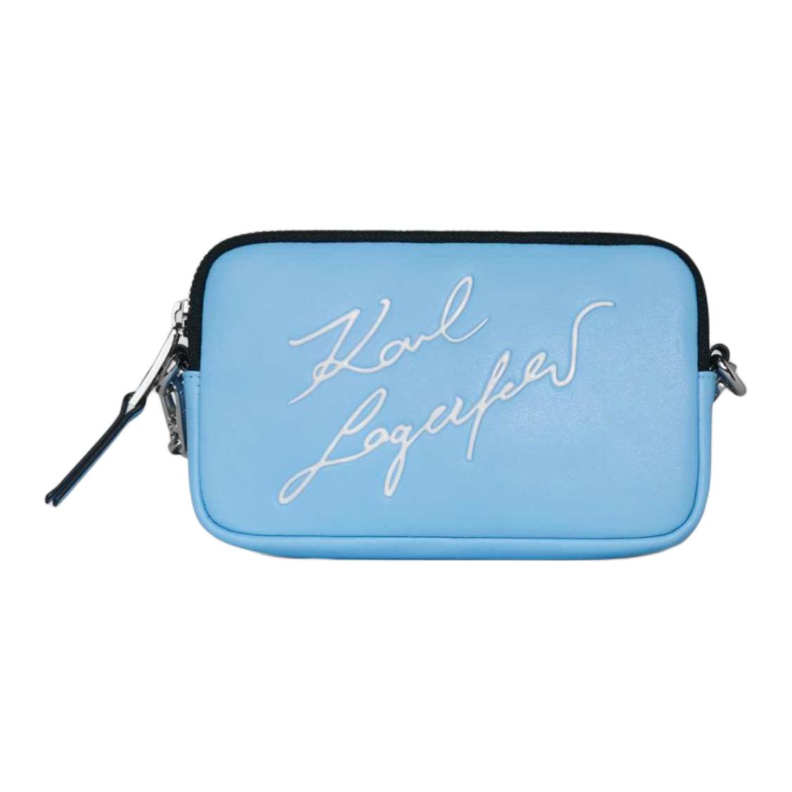 

KARL LAGERFELD / Karl Lagerfeld Jeans Кожаный чехол для наушников и телефона Karl Lagerfeld женский синий