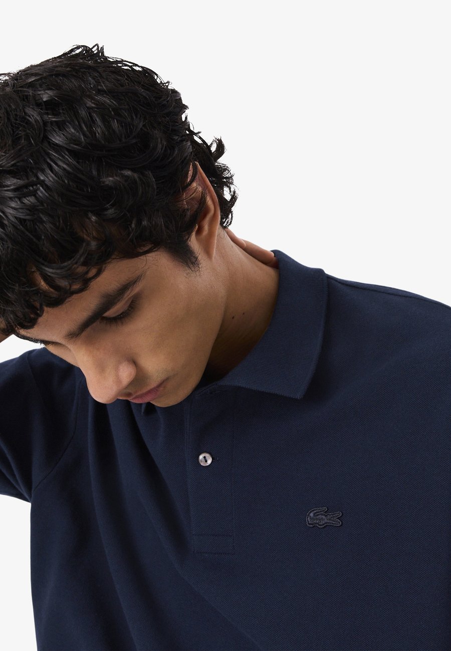 Поло Lacoste Polo shirt, Bleu Nuit/Dark Blue — фото 4