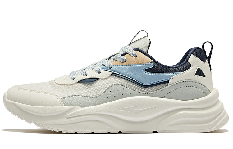 

Кроссовки ERKE Lifestyle Shoes Men Low-top Microcrystalline White, Gray, Inky Blue, синий