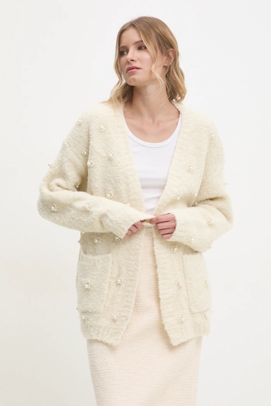 

Кардиган с шерстью Answear.Lab, бежевый