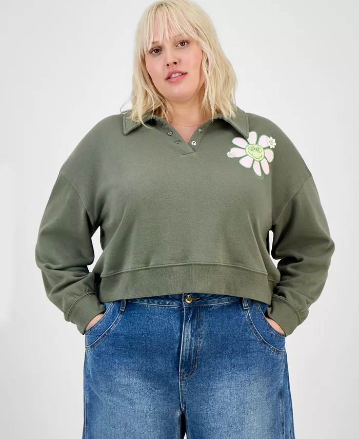 

Толстовка Trendy Plus с воротником Grayson Threads, The Label, зеленый