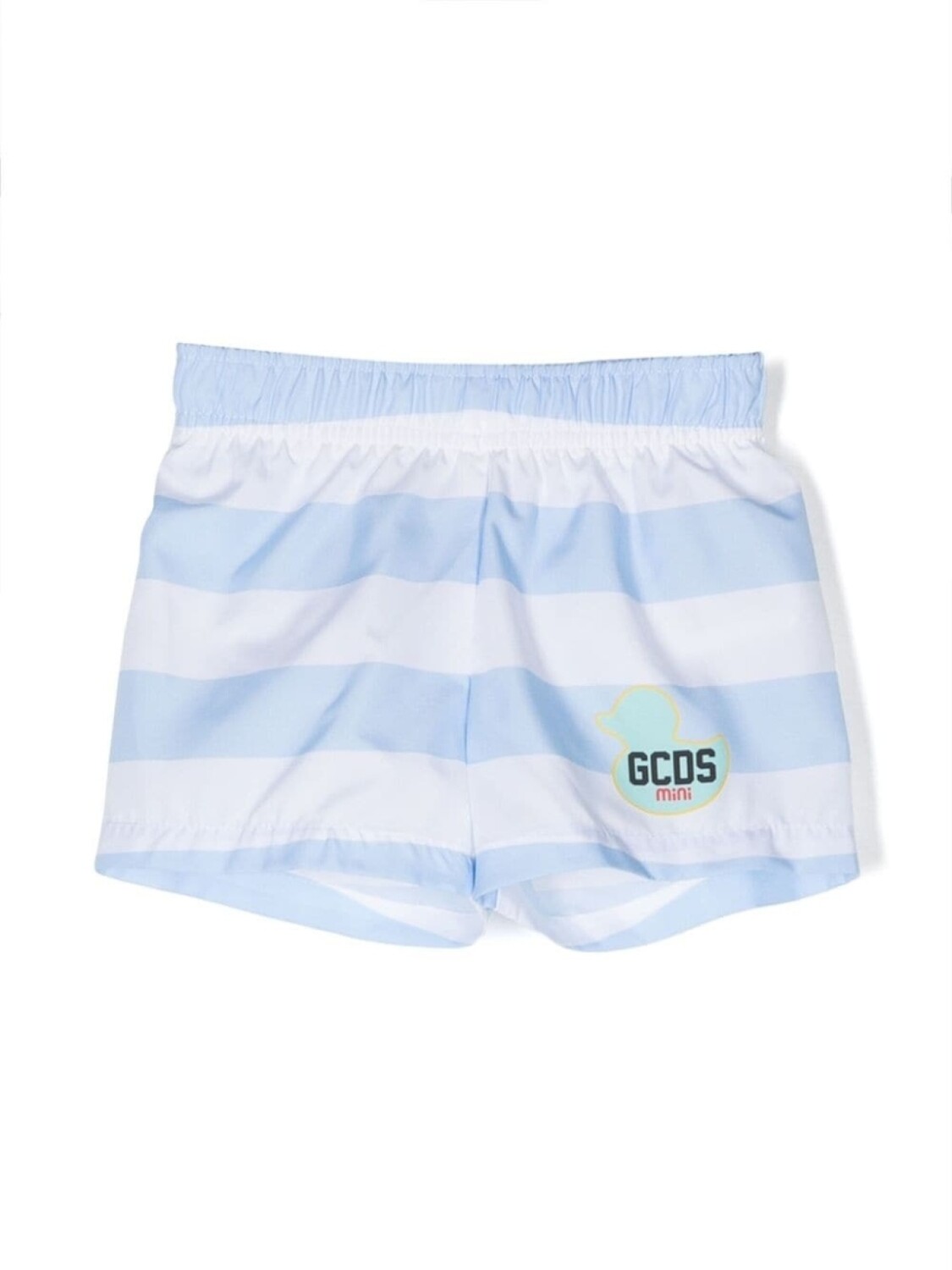 

Gcds Kids плавки-шорты в полоску с логотипом, синий