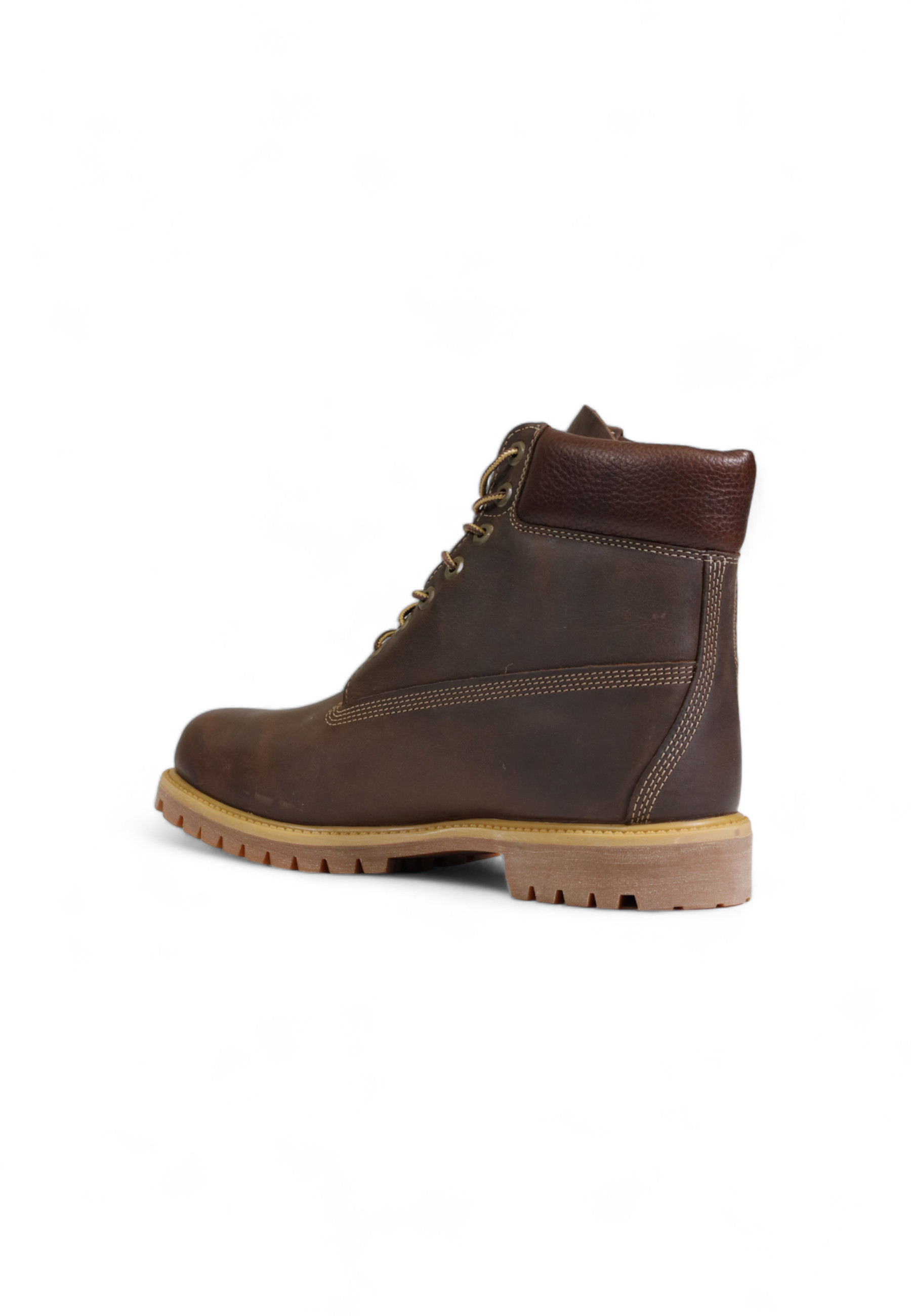 Мужские ботинки Timberland кожаные на шнуровке, коричневый — фото 2