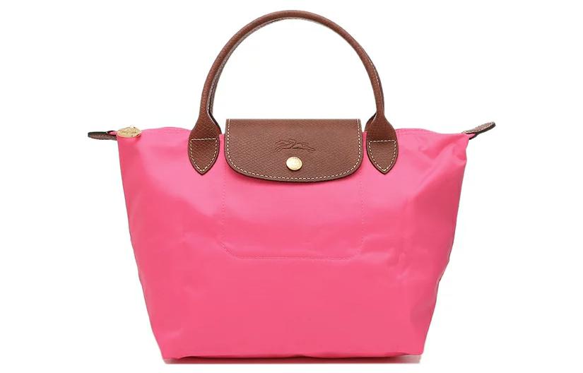 

LONGCHAMP Сумка холщовая с кожаной отделкой