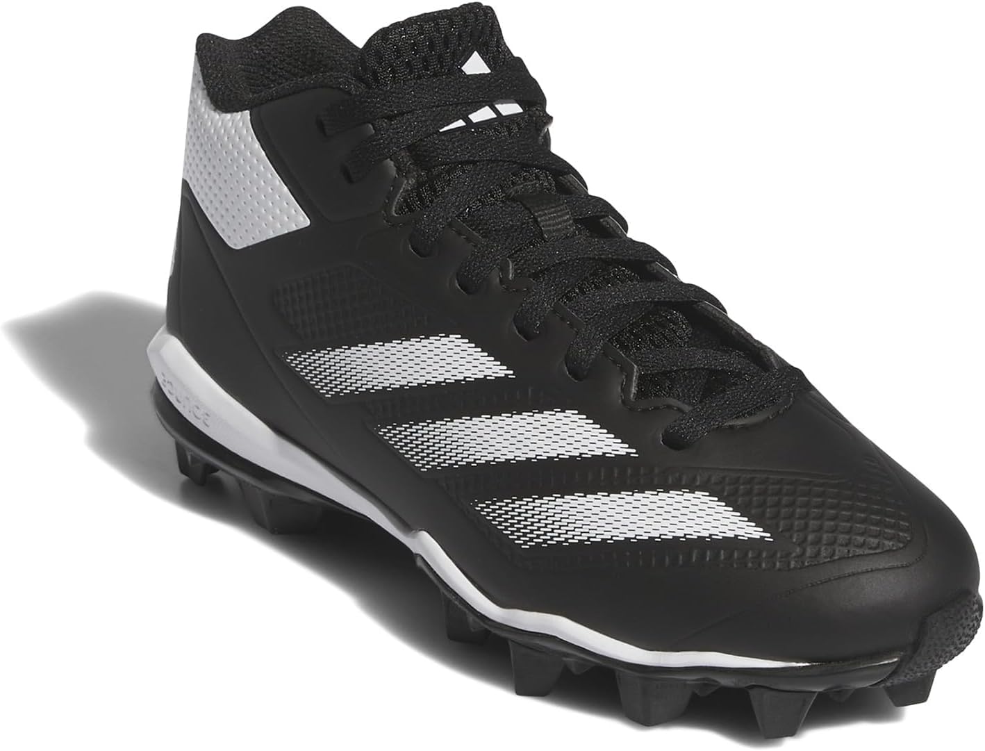 

Бейсбольные кроссовки Adidas Adizero Impact для мальчиков (малыши/маленькие дети/старшие дети), белый/черный