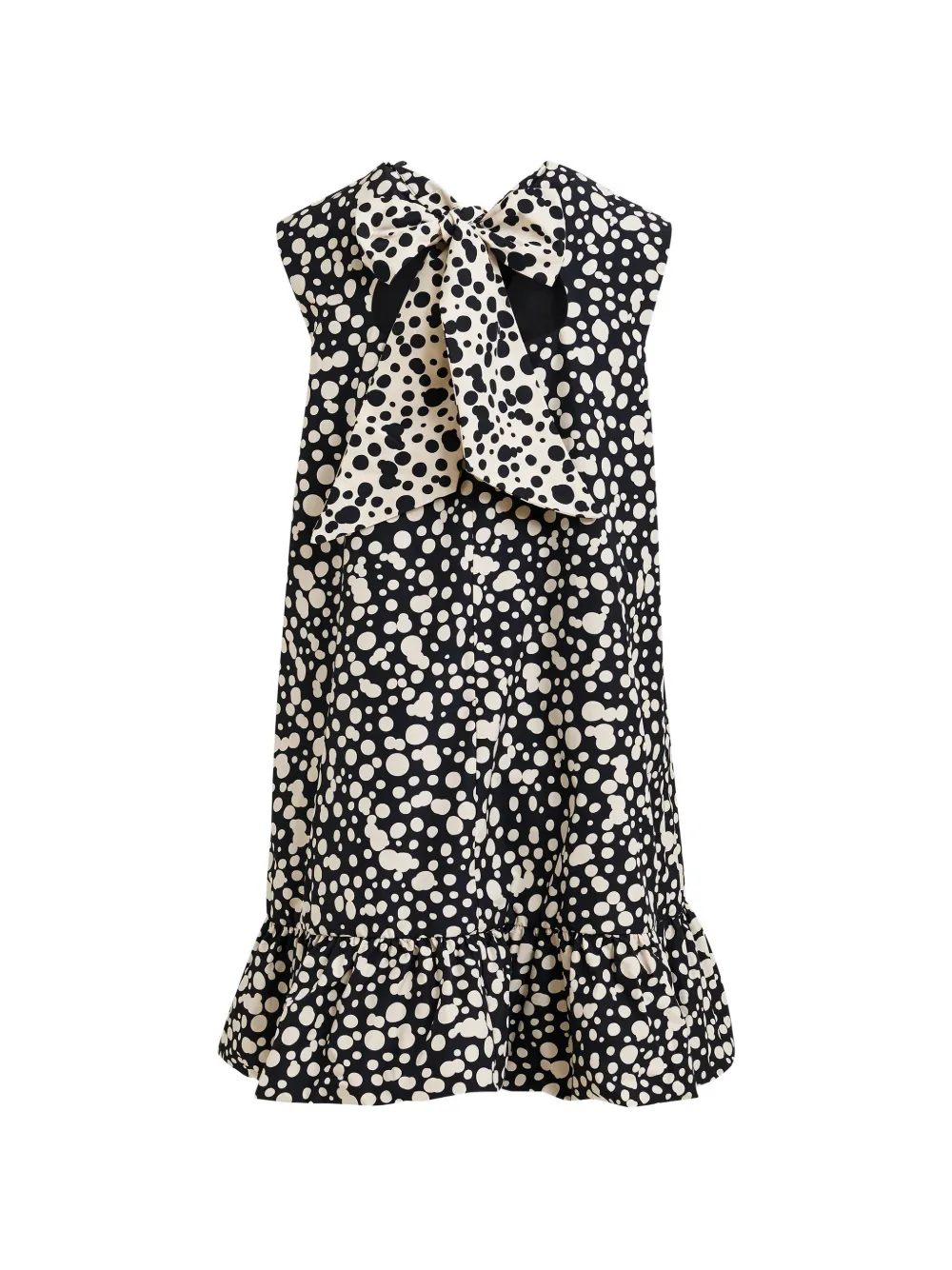 

Мини-платье с оборками и открытой спиной Essentiel Antwerp, черный