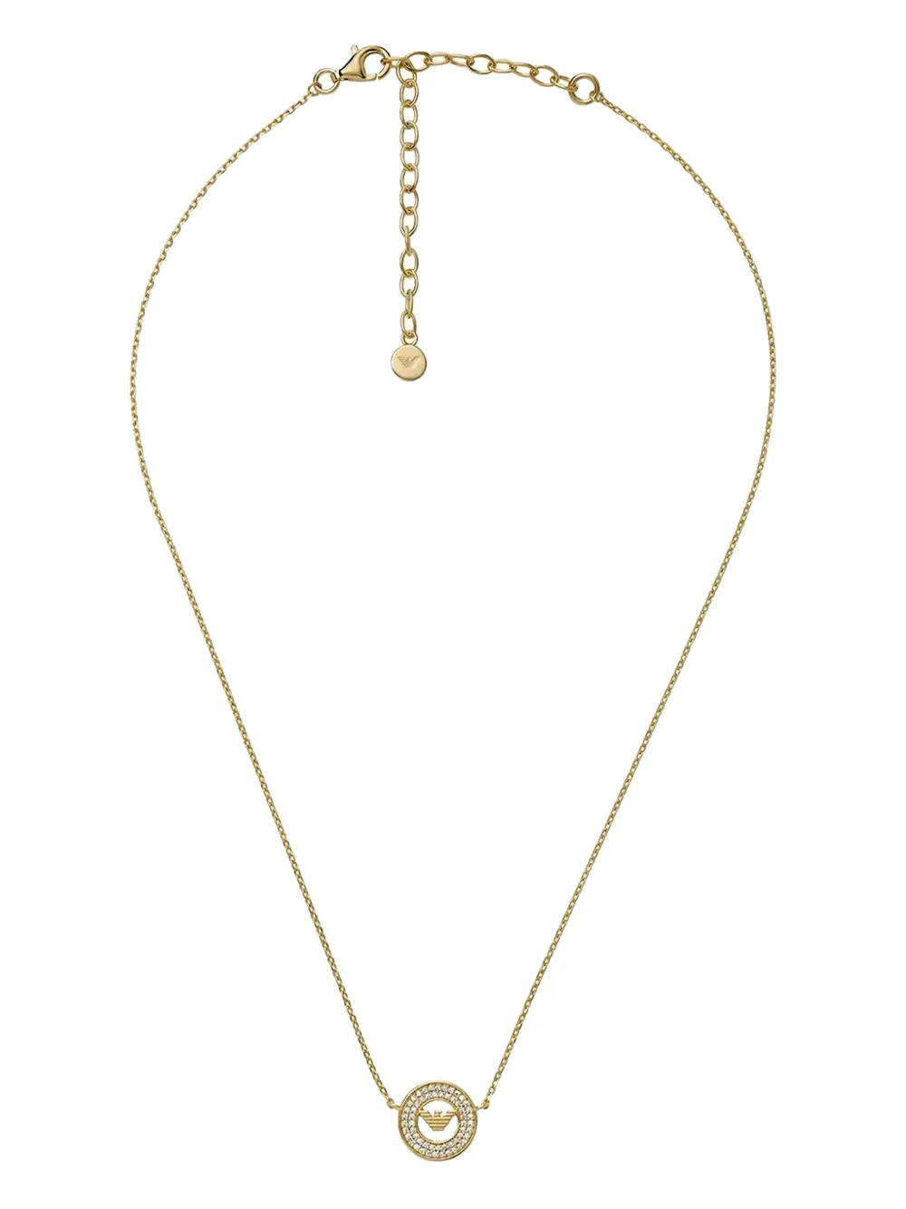 

Колье с подвеской-логотипом Emporio Armani, золотой
