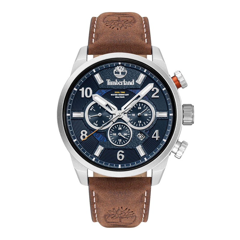 

Timberland Часы Henniker II Collection Wrist Watch Quartz Movement Leather Strap Green Dial Men's Watch, Blue (TDWGH2100606)