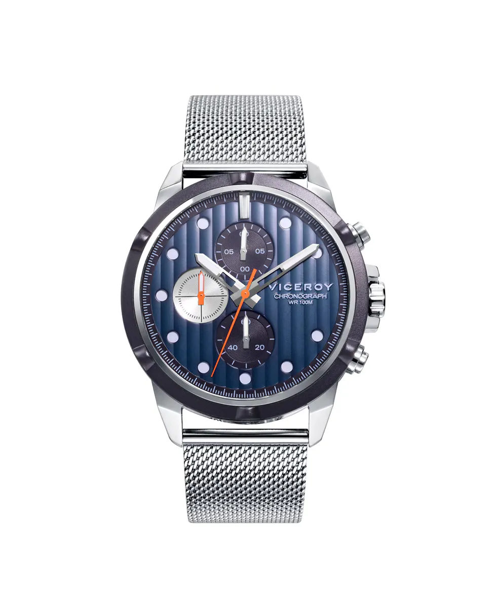 

Мужские часы Switch Chronograph Steel Milanese Mesh Viceroy, серебрянный
