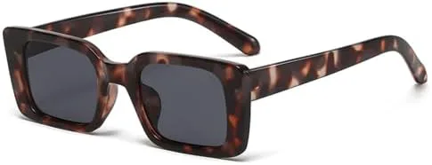 

Женские солнцезащитные очки маленького прямоугольного янтарного цвета в стиле ретро с защитой от УФ-излучения UV400, мужские солнцезащитные очки MTZJH, 3