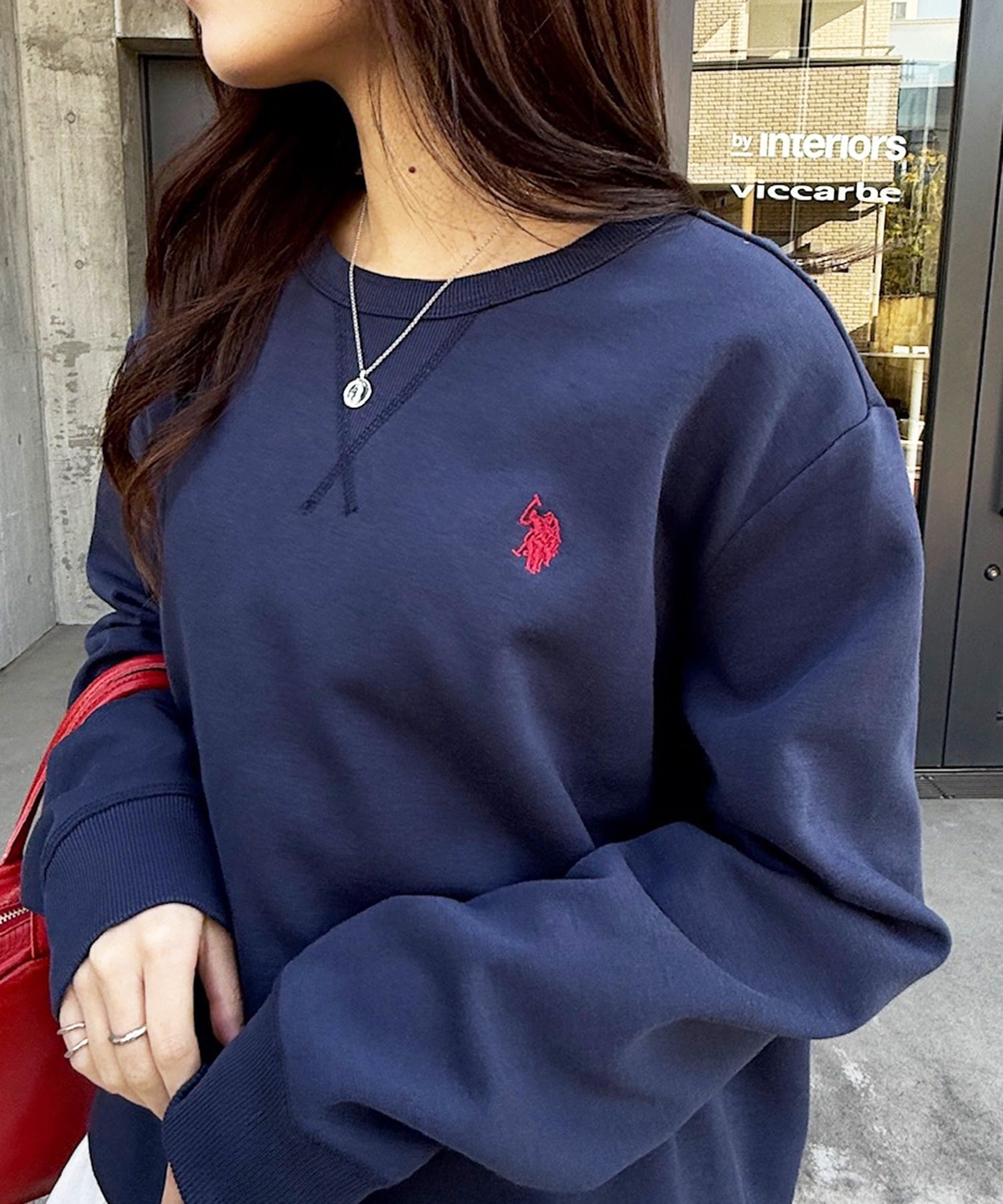 Толстовка US POLO ASSN./One-Point Logo Double-Face с трехниточной строчкой ST. U.S. Polo Assn., NVY — фото 2