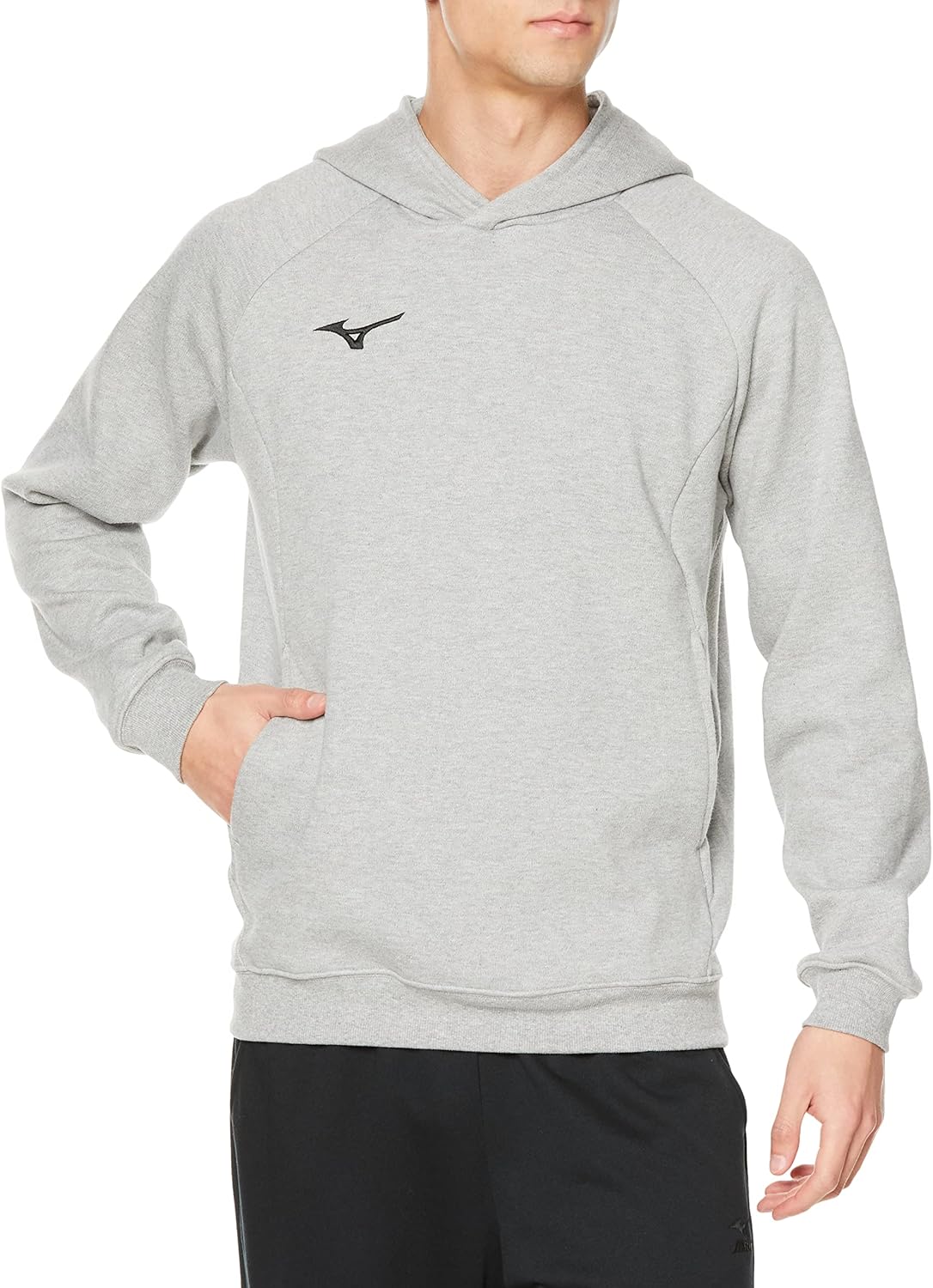 

Толстовка Mizuno 32MCA176 для тренировок, пуловер с капюшоном, унисекс, для взрослых, светло-серый