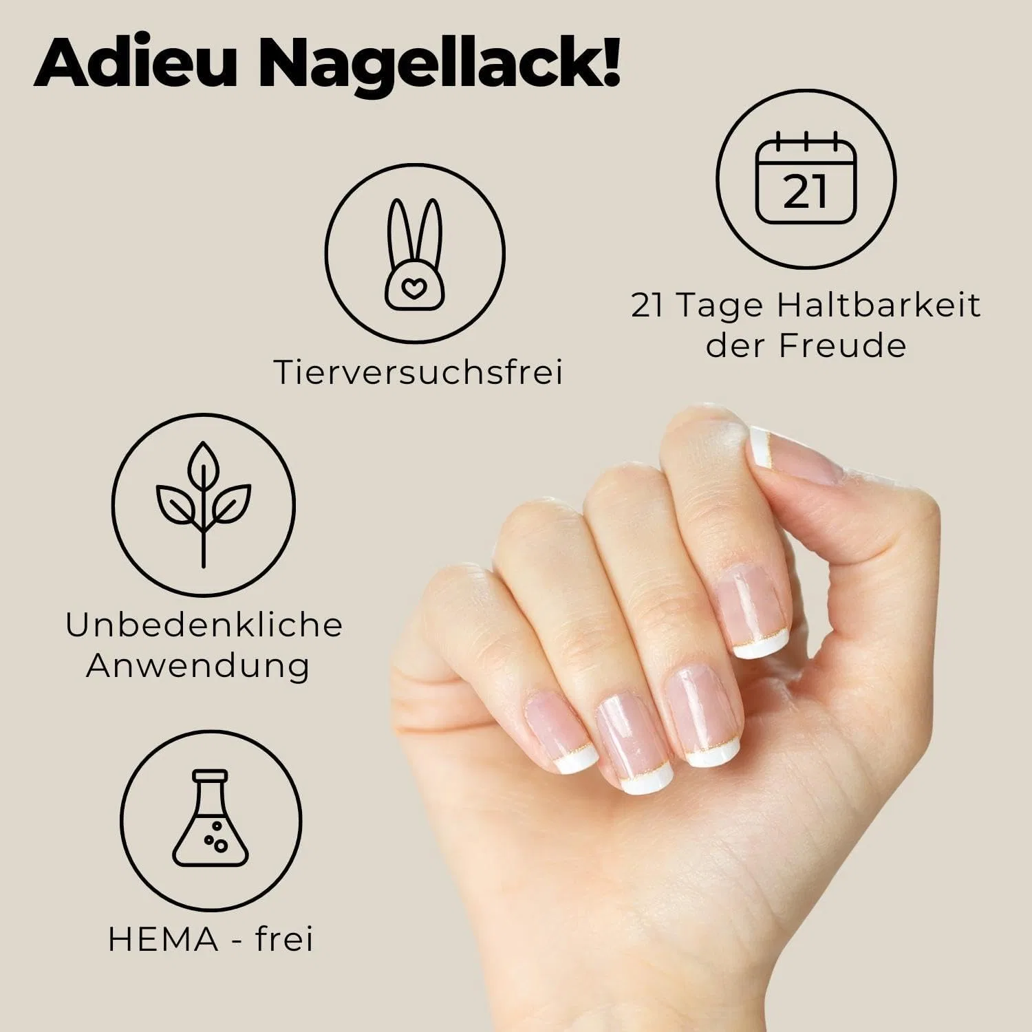 Набор ультратонких полосок для ногтей «Delicate French Tip» от Miss Sophie Miss Sophie, Delicate Tips — фото 4