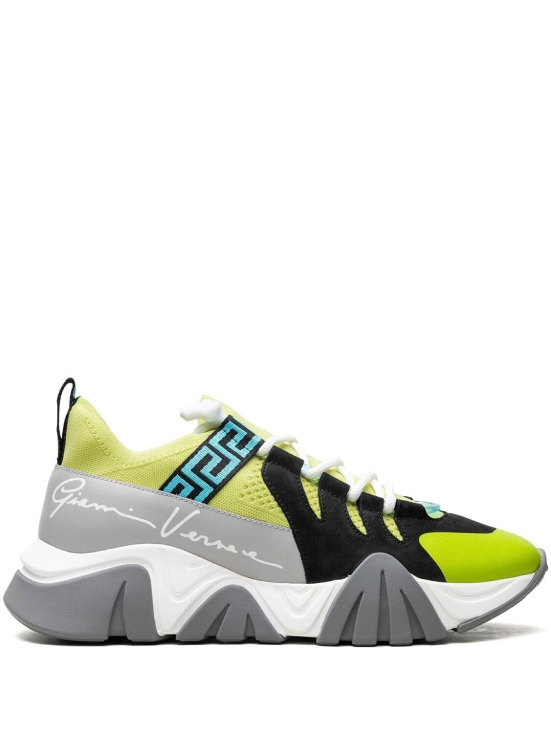 

Кроссовки Squalo "Neon Green/Black/Aqua" Versace, серый