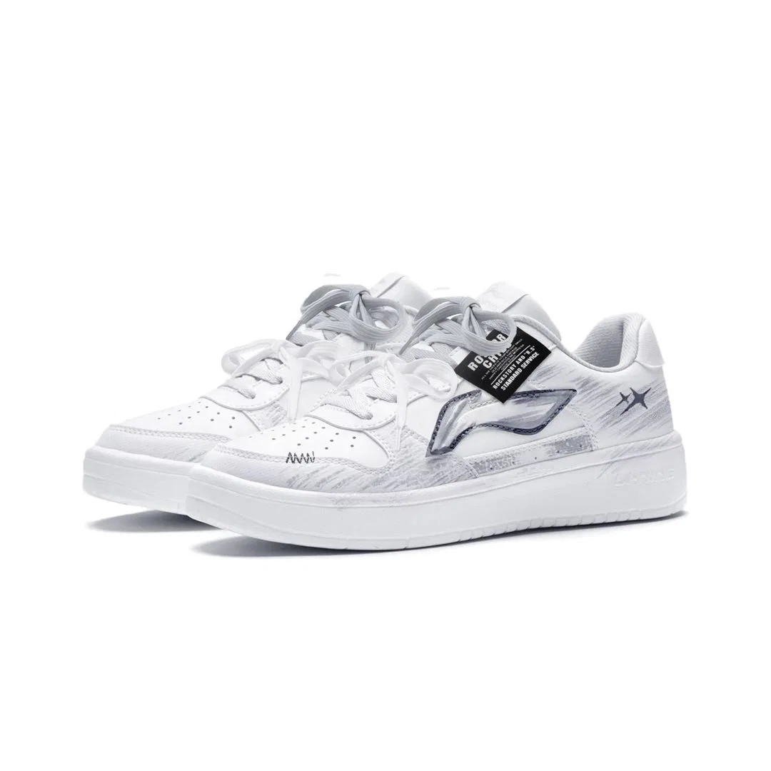 Кроссовки скейтбордические Li-Ning Floating Boat серо-белые — фото 4