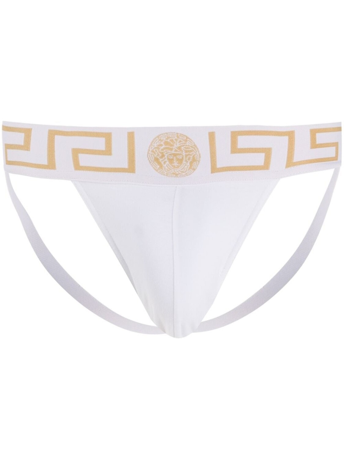

Versace трусы-джоки с узором Greca, белый