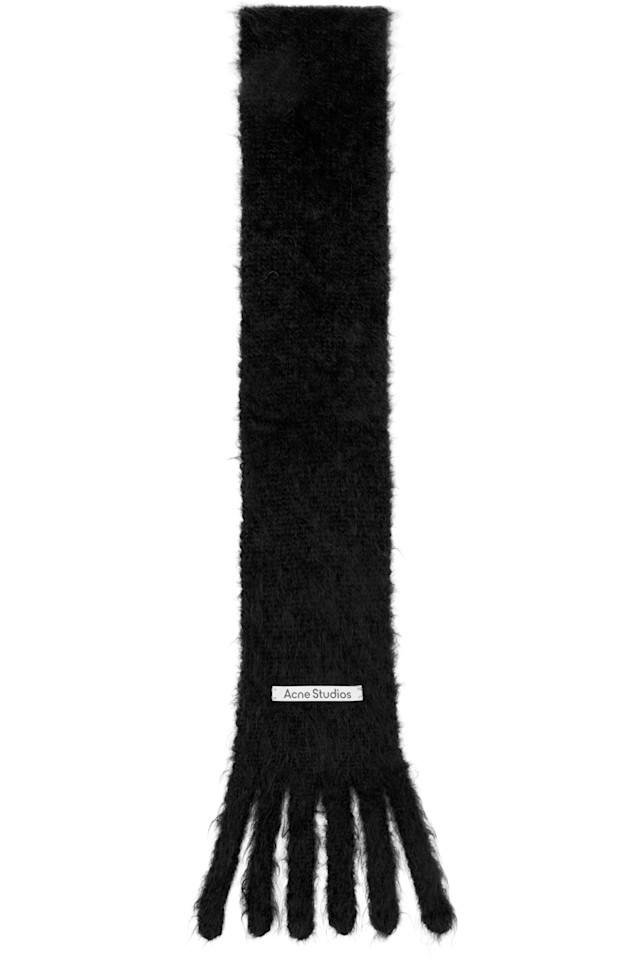 

Узкий шарф с логотипом Acne Studios, черный