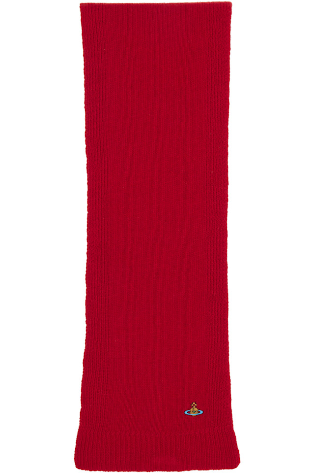 

Кашемировый шарф Vivienne Westwood, красный