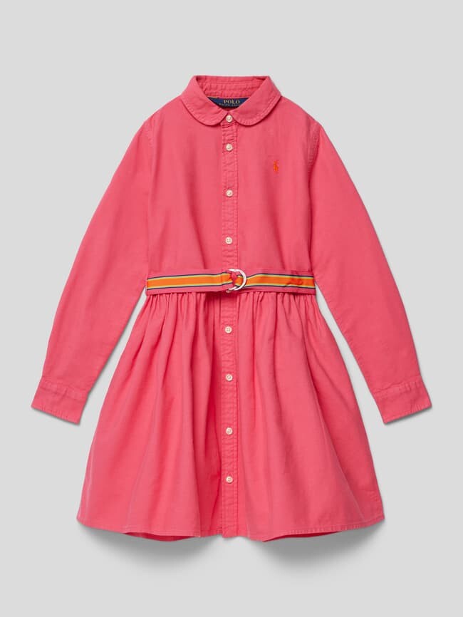 

Платье с отложным воротником Polo Ralph Lauren, розовый