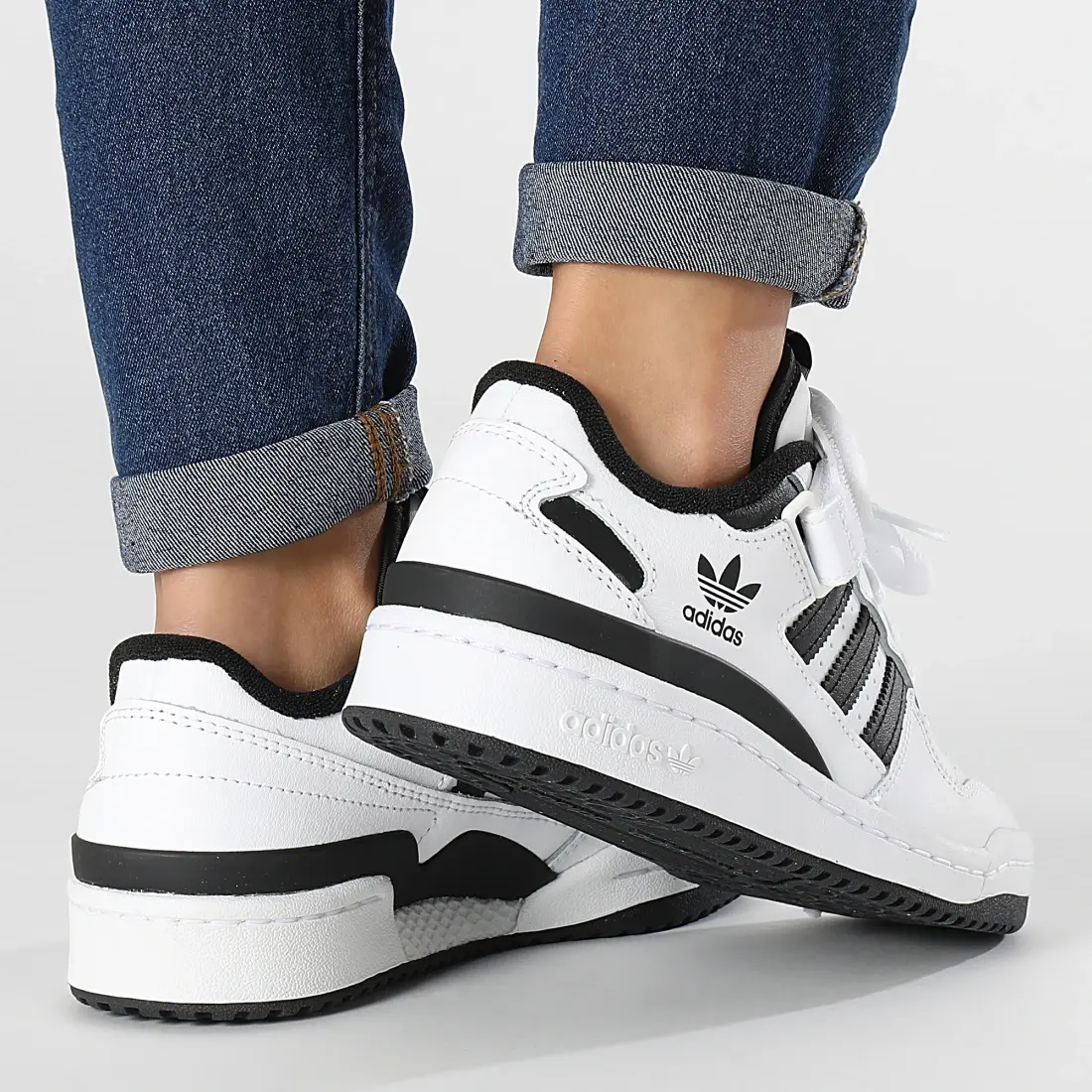 Adidas Originals Кроссовки Adidas Forum Low Cloud White Core Black GS — фото 3
