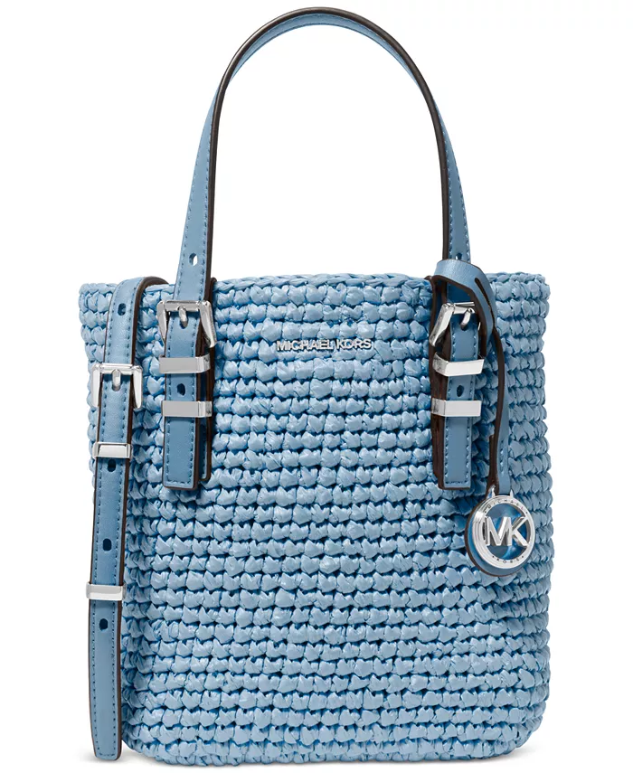 

Кросс-боди сумка-тоут Quinn Small North South Woven Michael Kors, оранжевый