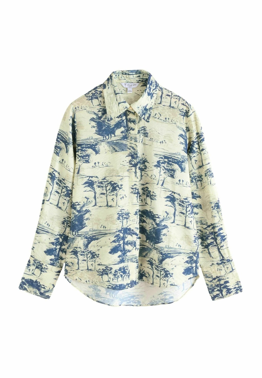 

Блузка на пуговицах PETITE FIT LONG SLEEVE Next, синий