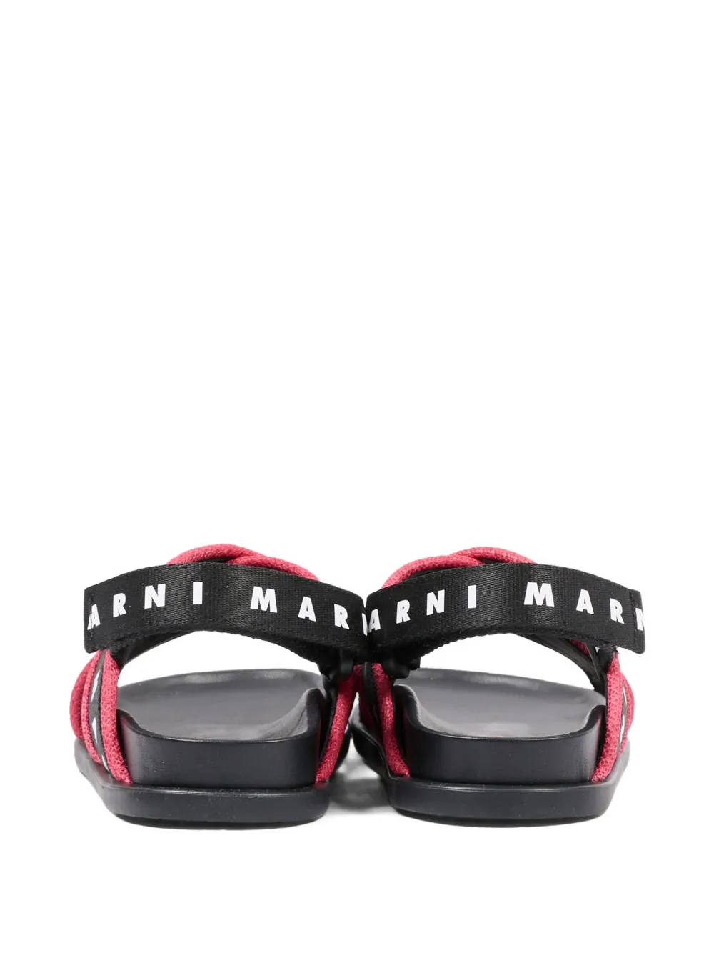 

Босоножки с ремешком с логотипом Marni Kids, черный