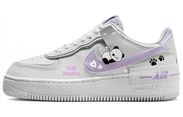 

Кроссовки Nike Air Force 1 Skateboarding Shoes Women's Low-top Purple/white, фиолетовый