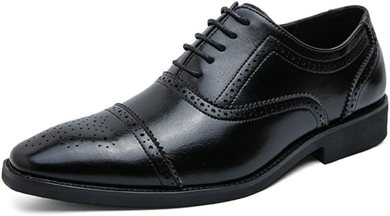 

Мужские деловые туфли на шнуровке, дышащие, комфортные, классические туфли для вечера, униформы, свадьбы, вечеринки, школы Kyoescai, черный