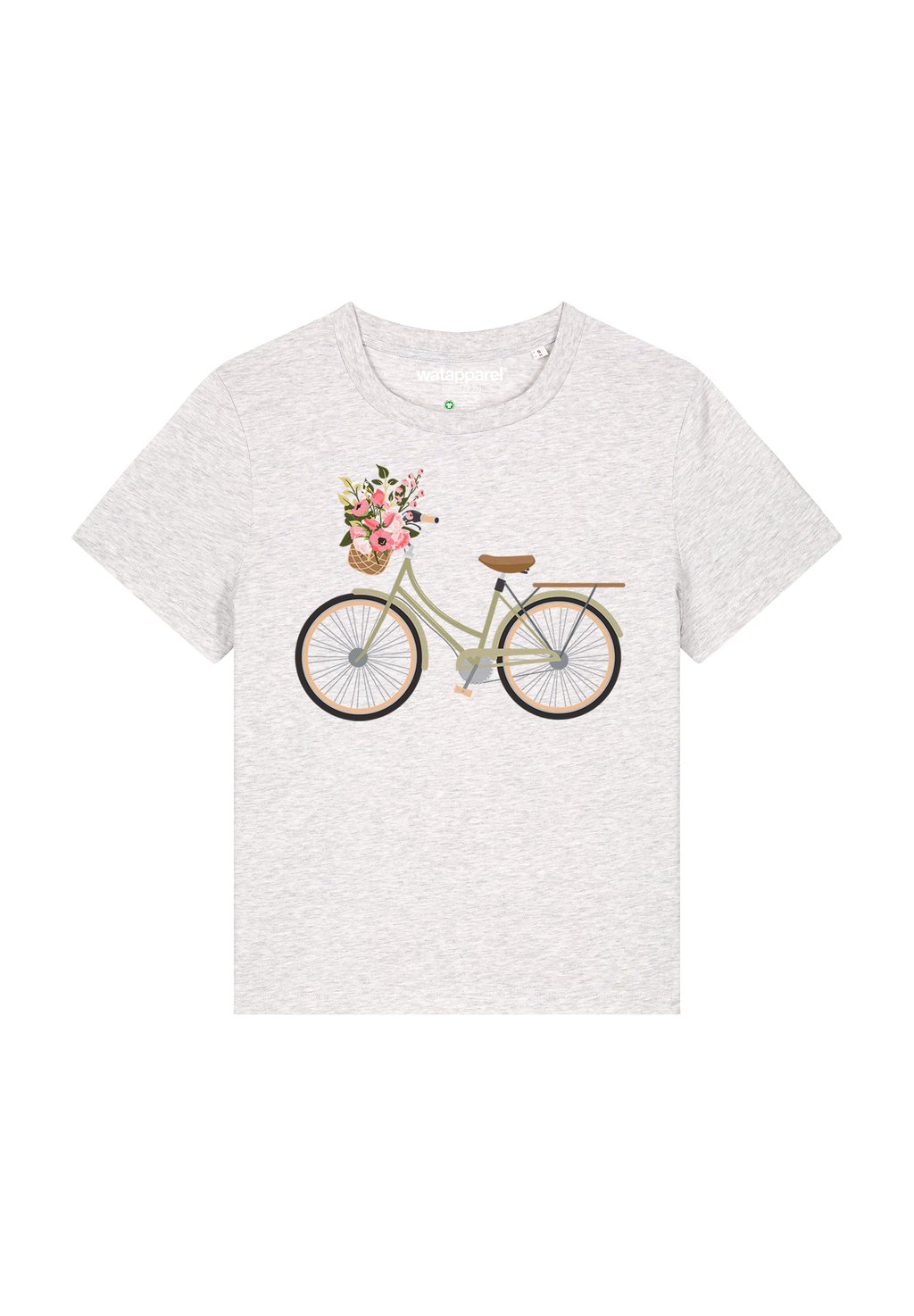 

Футболка с принтом FAHRRAD watapparel, серый