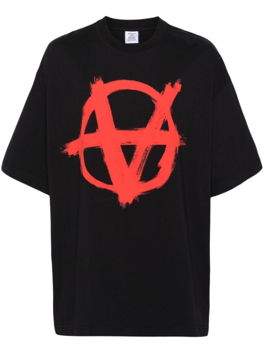 

VETEMENTS футболка Reverse Anarchy, черный