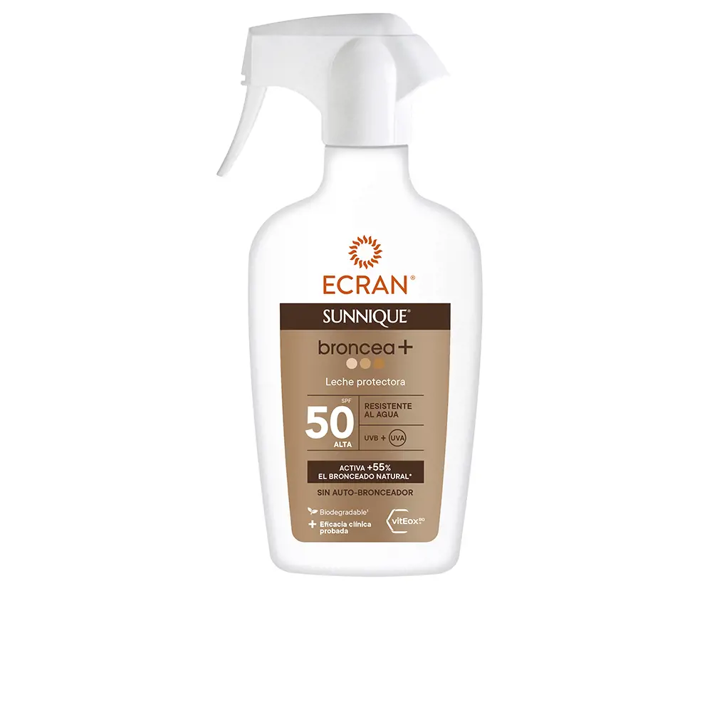 

Солнцезащитный крем Ecran sunnique broncea+ pistola spf50 Ecran, 270 мл.