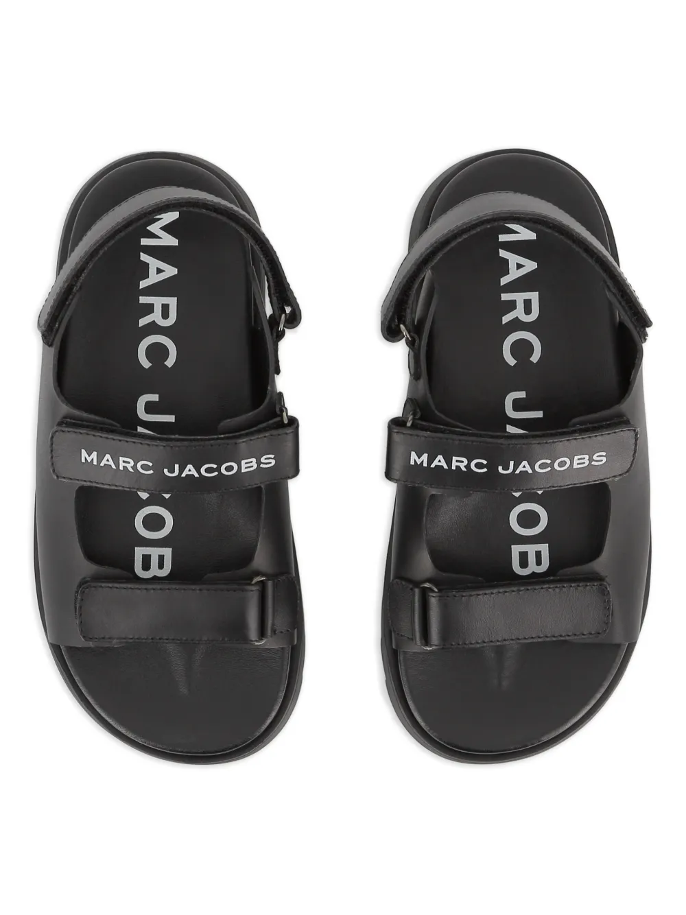 Сандалии Marc Jacobs Kids с логотипом, черные — фото 4