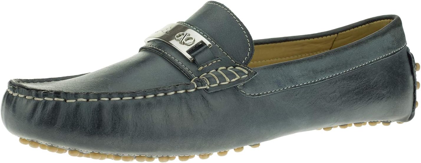 

Мужские кожаные мокасины DTI BB Signature Drenot Slip-On для вождения Dti Darya Trading, синий