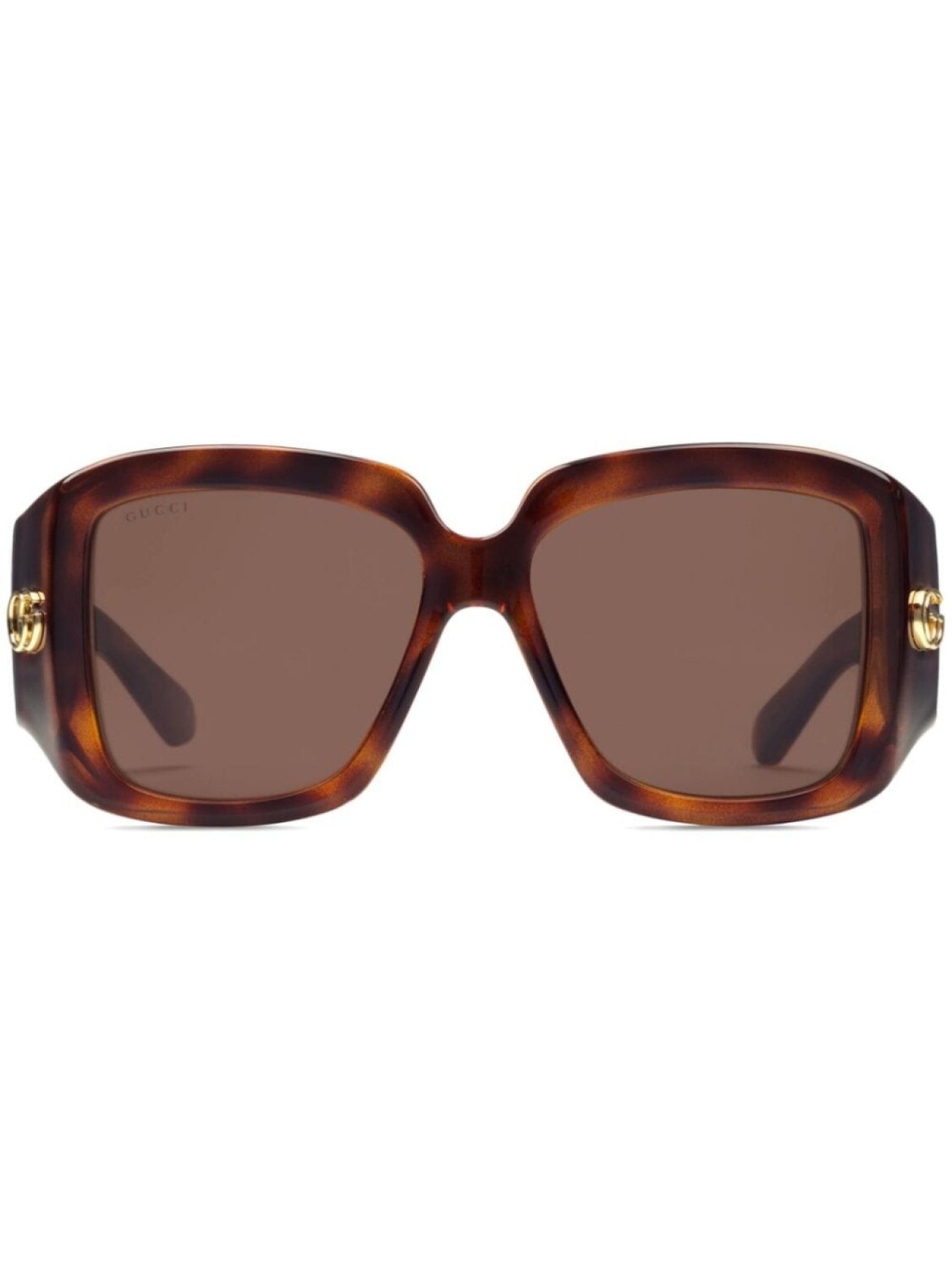 

Gucci Eyewear солнцезащитные очки черепаховой расцветки с логотипом, коричневый