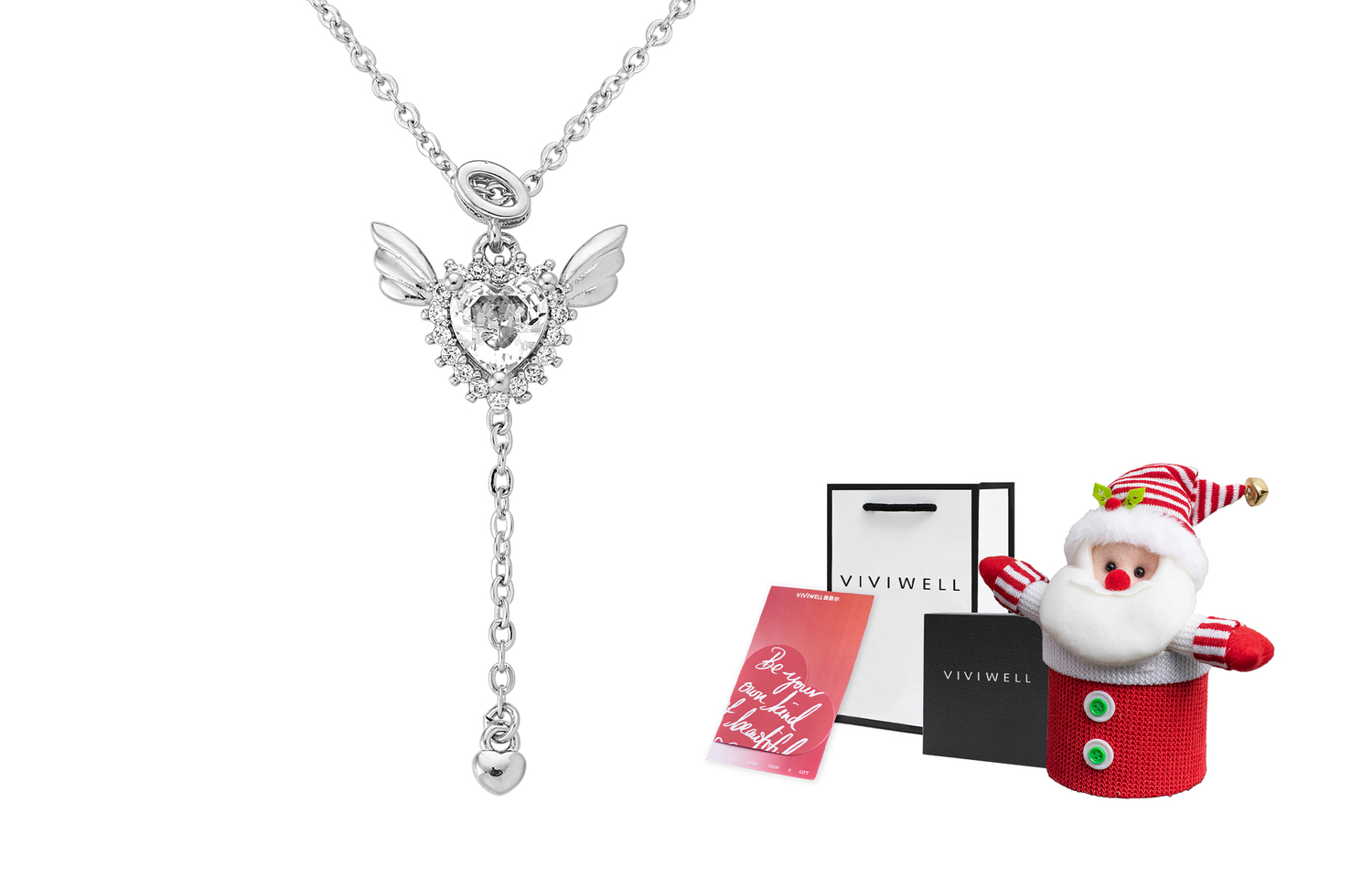 

Нишевое дизайнерское ожерелье для женщин VIVIWELL, серебристо-белый