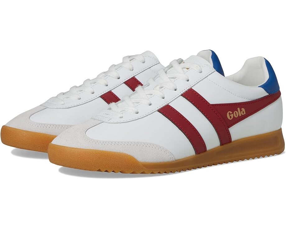 

Кроссовки Gola Torpedo Leather, цвет White/Deep Red/Sapphire, Белый, Кроссовки Gola Torpedo Leather, цвет White/Deep Red/Sapphire
