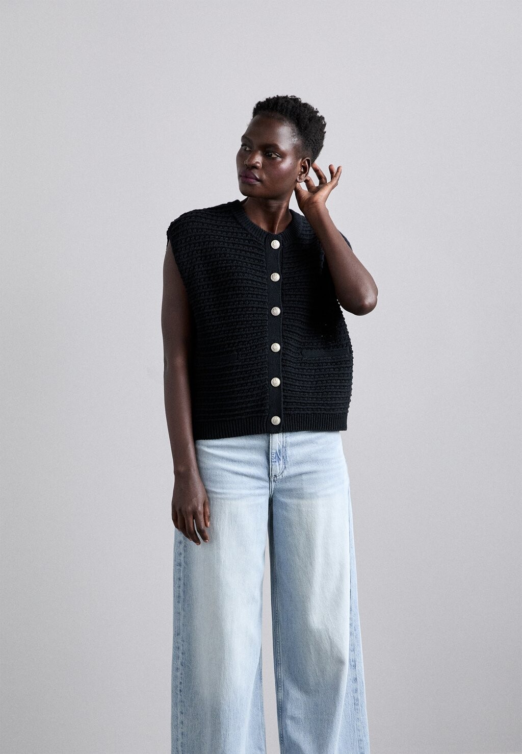 

Жилет Marlee Vest rag & bone, черный