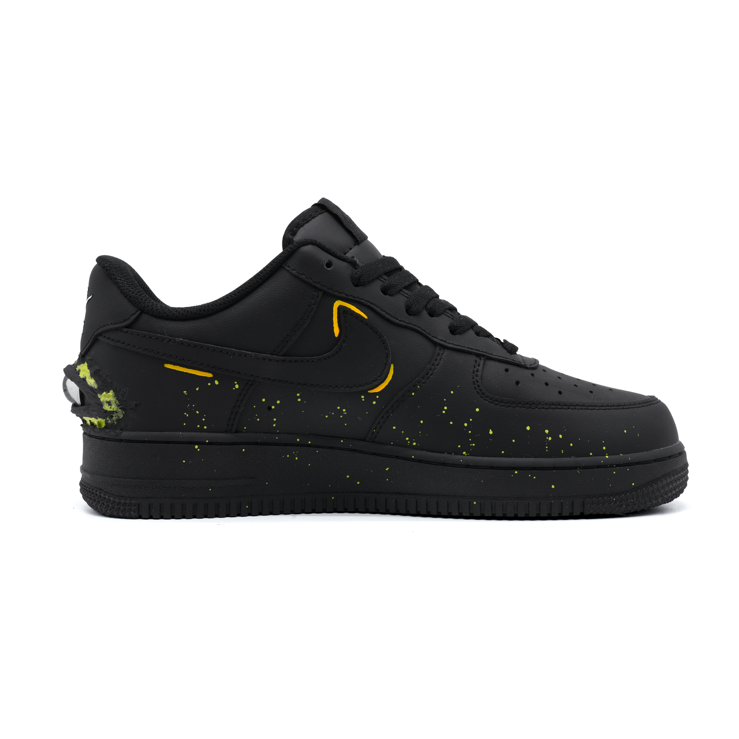 Кроссовки Air Force 1 Low top Skateboard Unisex Nike, черный/зеленый — фото 4