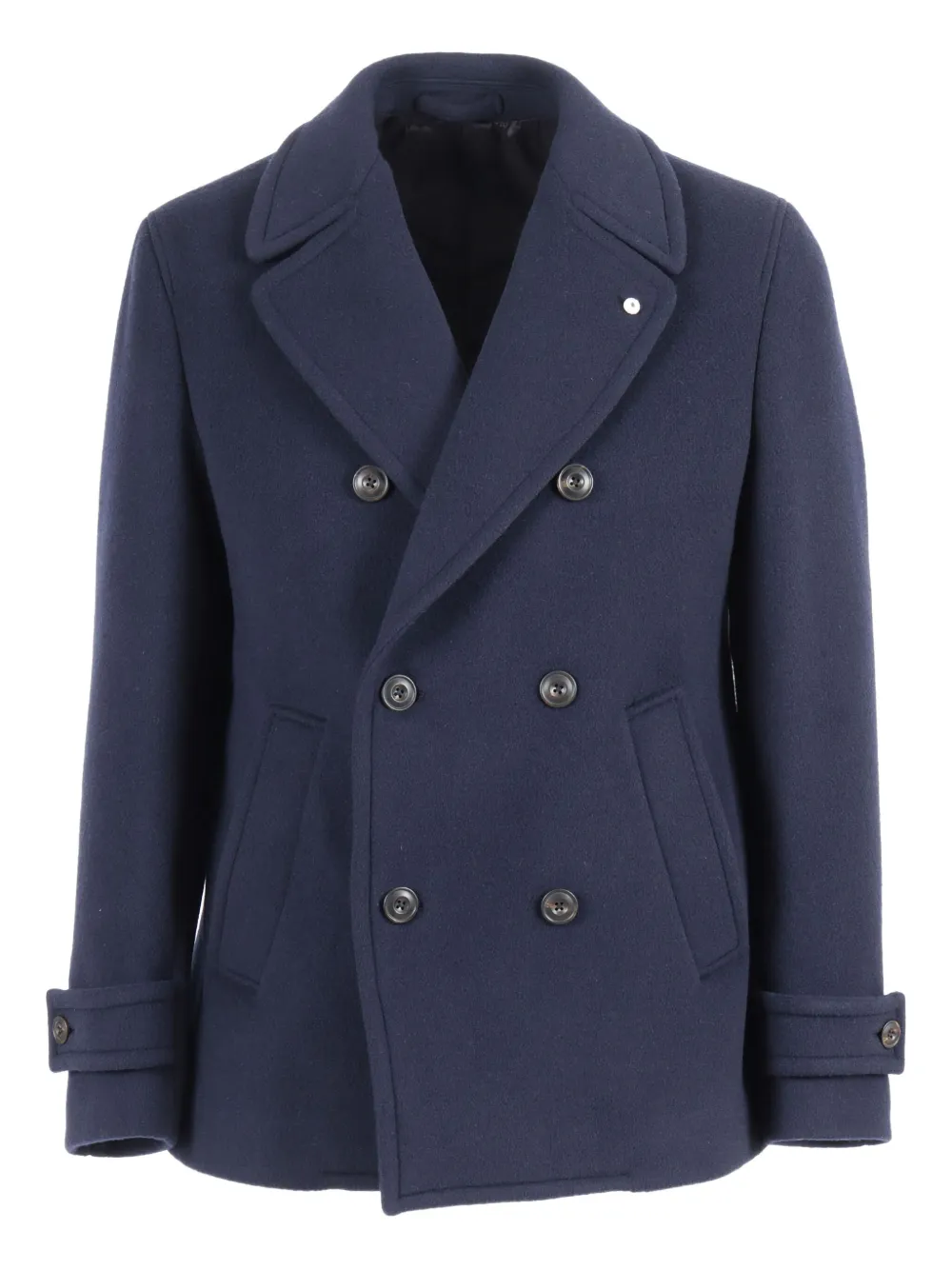 

Двубортный жакет из шерстяной смеси Brando, синий