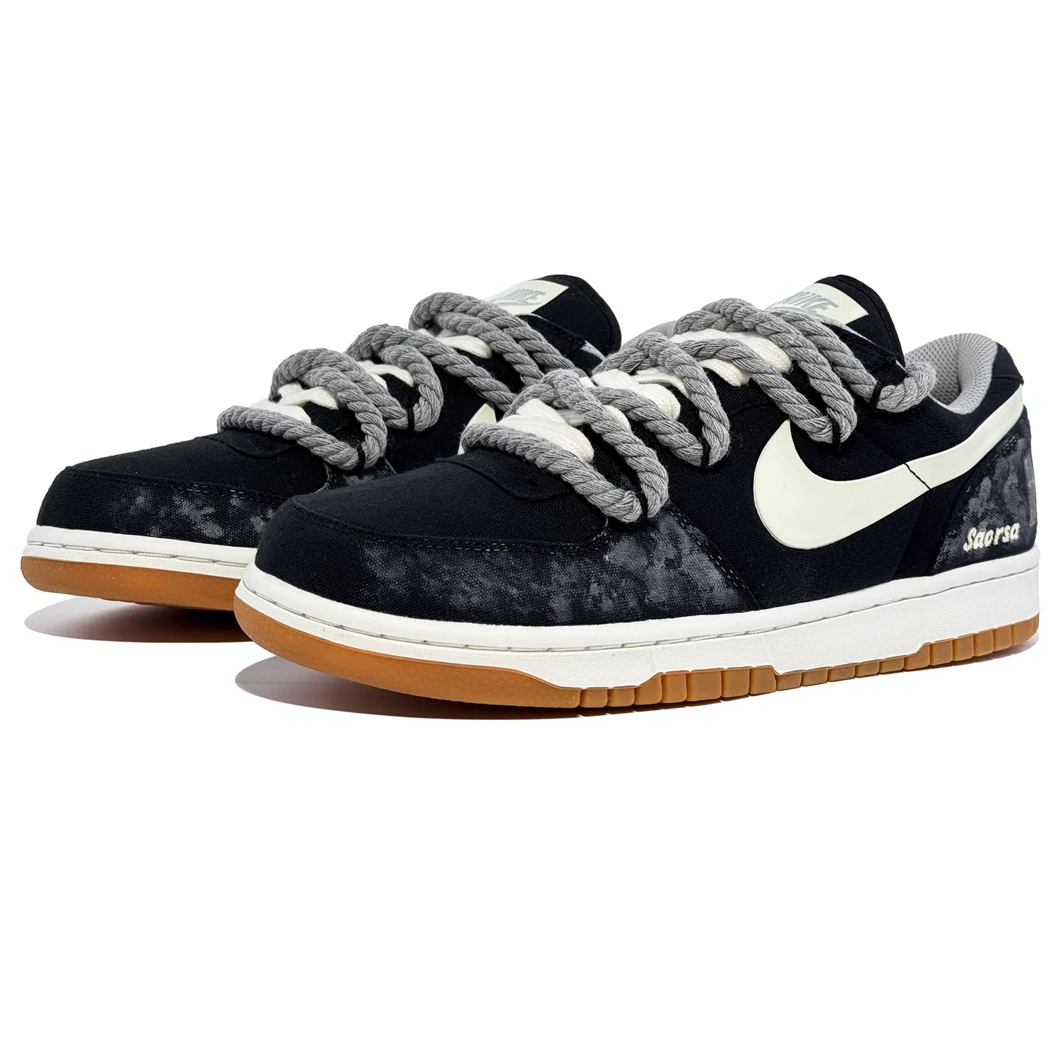 Кроссовки скейтбордические Nike Big Black Gray — фото 4