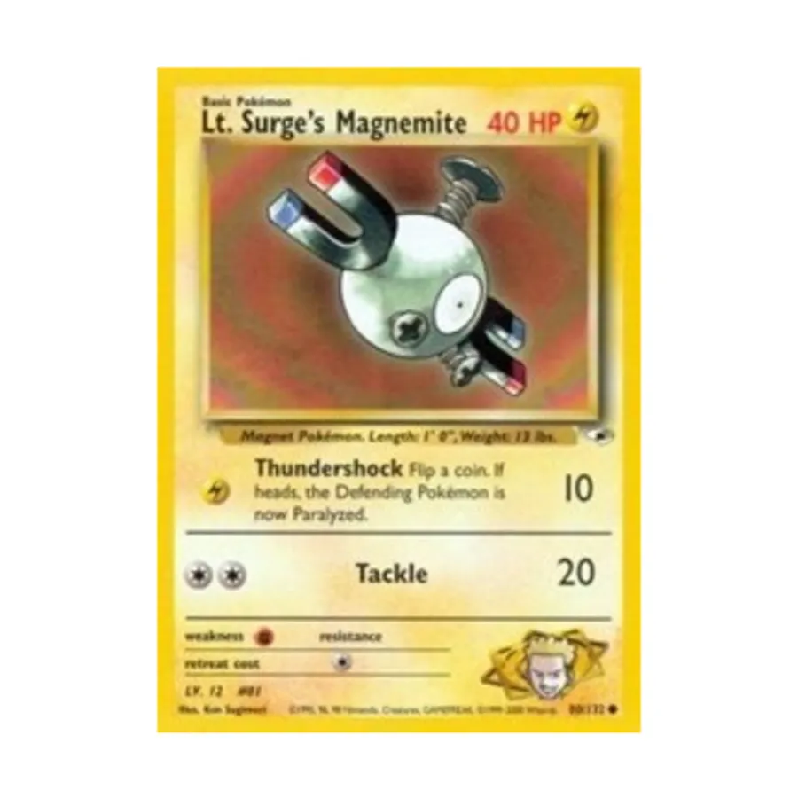 

CCG Магнемит лейтенанта Сёрджа (80) (C) #80, Pokemon - Gym Heroes - Singles
