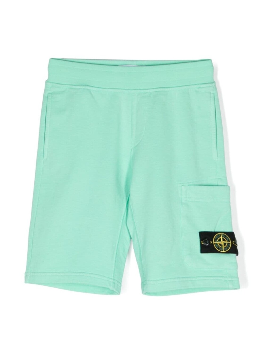 

Stone Island Junior шорты карго с нашивкой Compass, зеленый