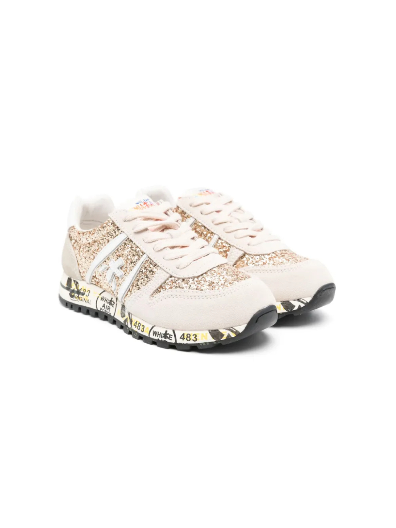 

Premiata Kids кроссовки Sky с блестками, нейтральный